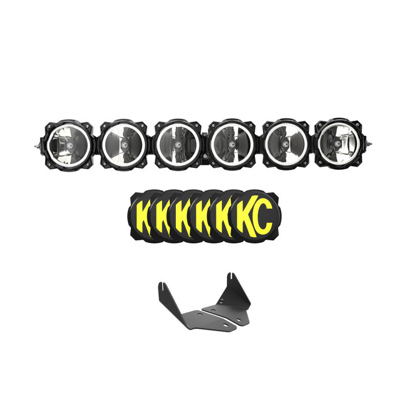 KC HiLiTES 2020年以降 Polaris RZR Turbo R/Pro XP 39インチ Pro6 Gravity LED 6ライト 120w コンボビーム