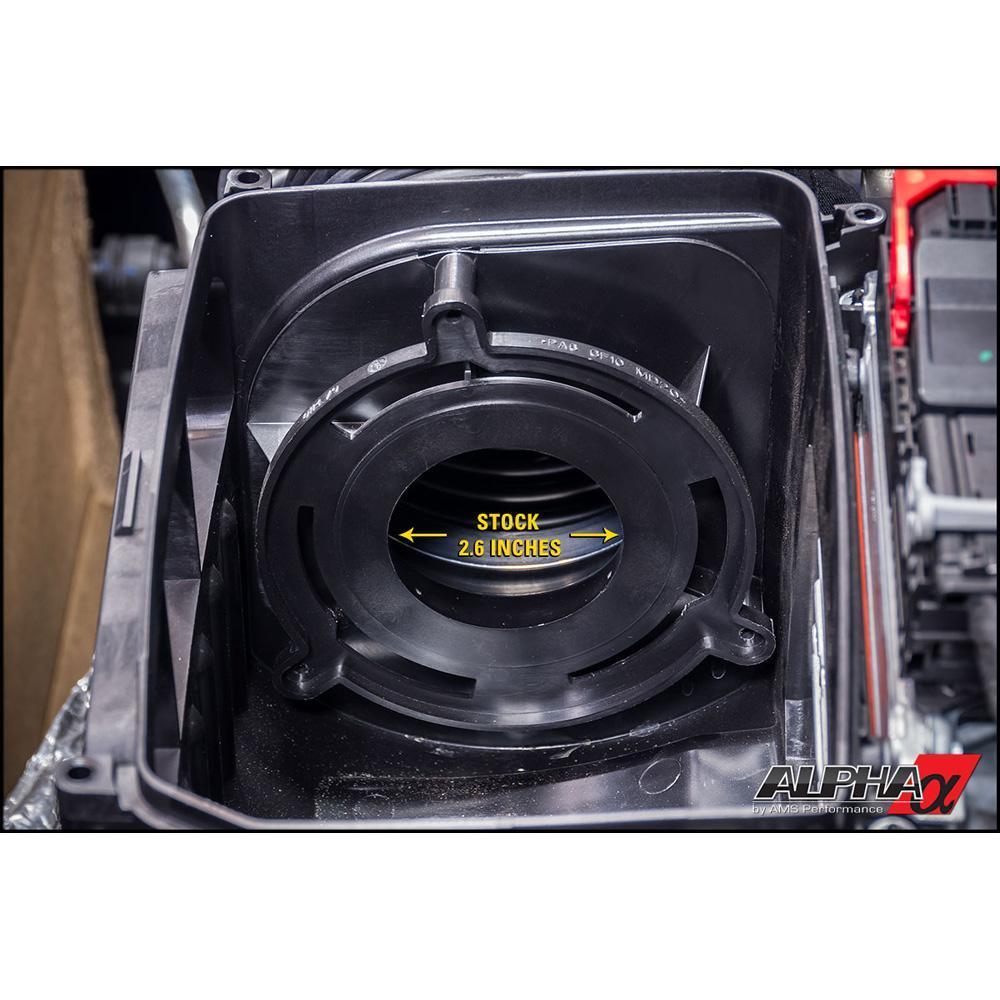 AMS Performance Mercedes-Benz AMG M133 2.0L パフォーマンスエアフィルター＆CNCアルミアダプター | ALP.19.08.0001-1