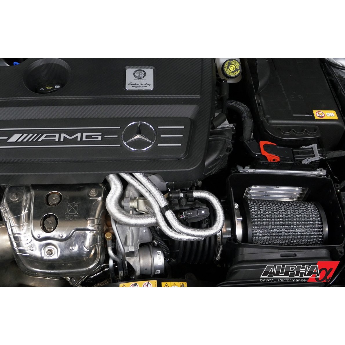 AMS Performance メルセデスベンツ AMG M133 カーボンファイバーパフォーマンスインテークシステム | (ALP.19.08.0004-1)