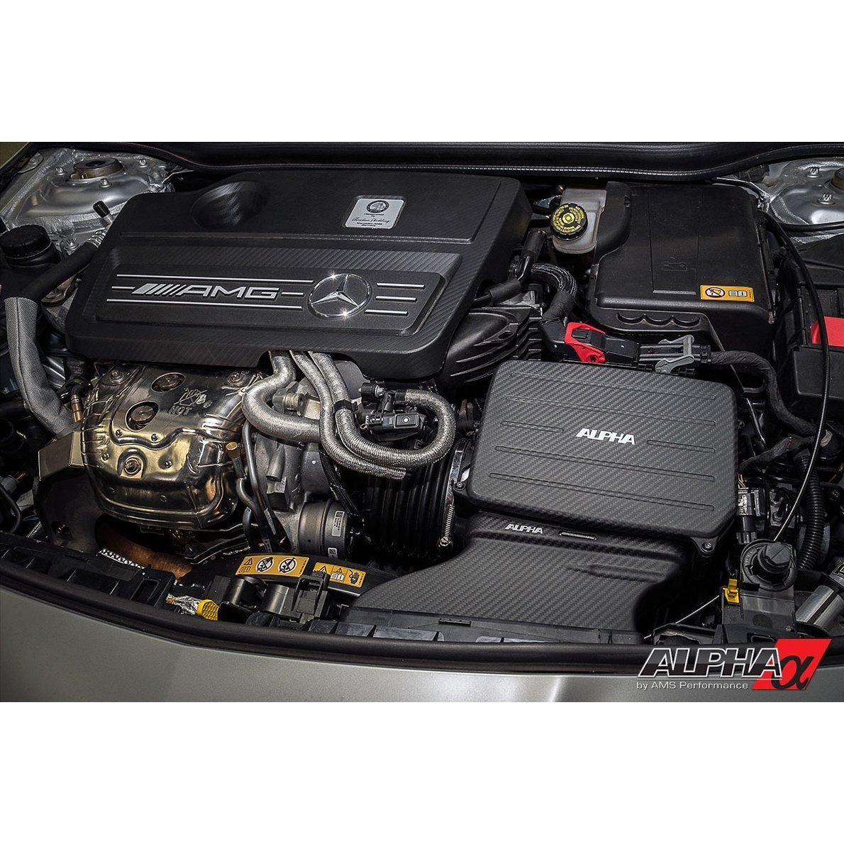 AMS Performance メルセデスベンツ AMG M133 カーボンファイバーパフォーマンスインテークシステム | (ALP.19.08.0004-1)