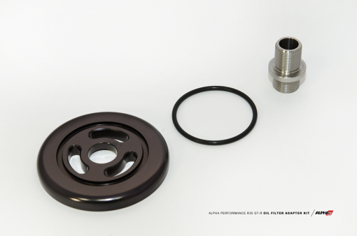 AMS Performance Alpha Series レースオイルフィルターアダプタープレート | 2009-2017 日産 GT-R (ALP.07.04.0028)