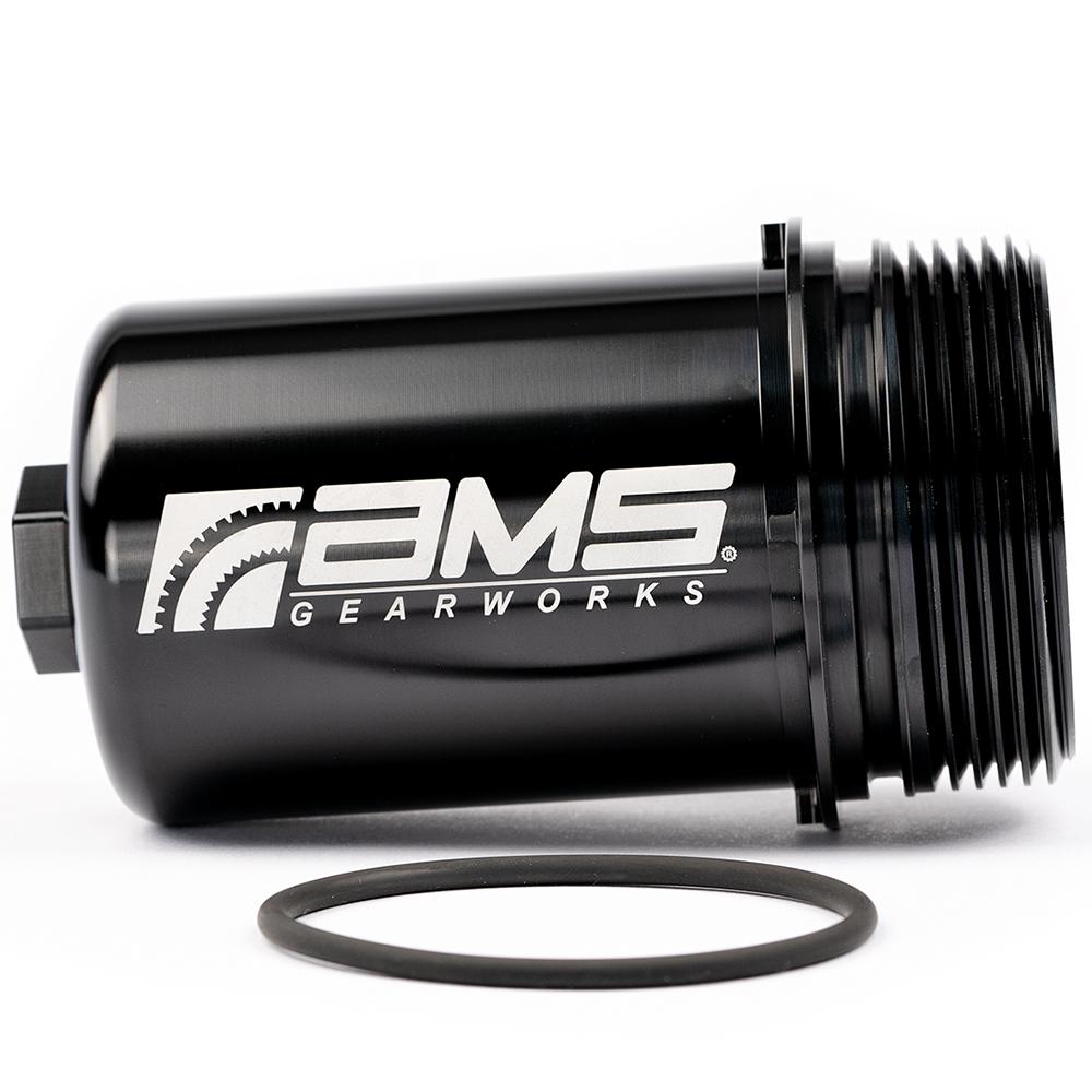 AMS Performance DL800 トランスミッション ビレットフィルターハウジング | 2014-2021 Audi R8 & Lamborghini Huracan (ALP.37.03.0004-1/2)