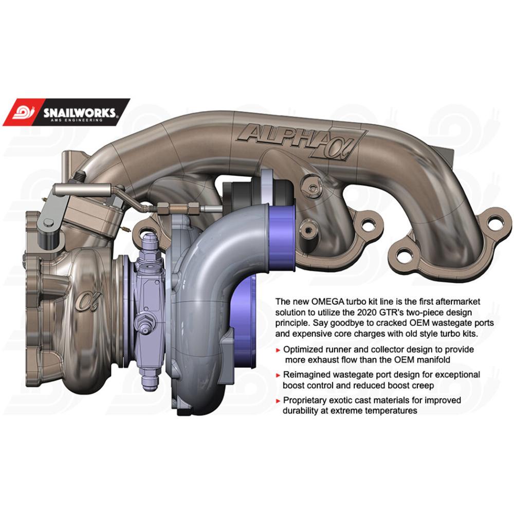 AMS Performance Omega 11 ターボキット | 2009-2021年式 日産GT-R (ALP.07.14.0201-1/2)