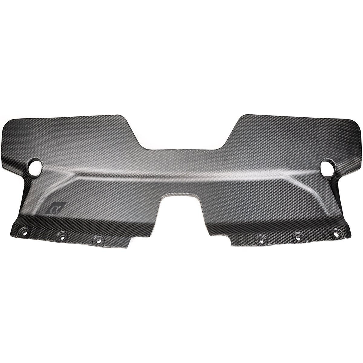 AMS Performance Red Alpha マットカーボン フロントダクト | 2016-2024 Infiniti Q50/Q60 3.0T (ALP.28.06.0002-1)