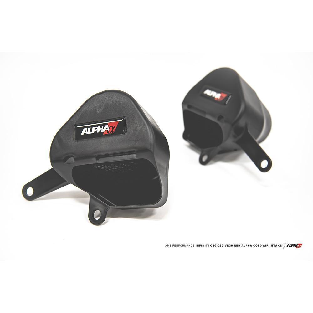 AMS Performance Red Alpha コールドエアインテーク | 2016-2024 Infiniti Q50 / Q60 VR30DETT (ALP.28.08.0001-1)