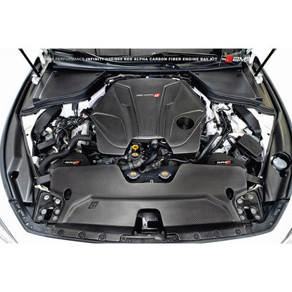 AMS Performance Red Alpha マットカーボン フェンダーサイドトリムセット | 2017-2022 Infiniti Q60 3.0T (ALP.30.06.0001-1)