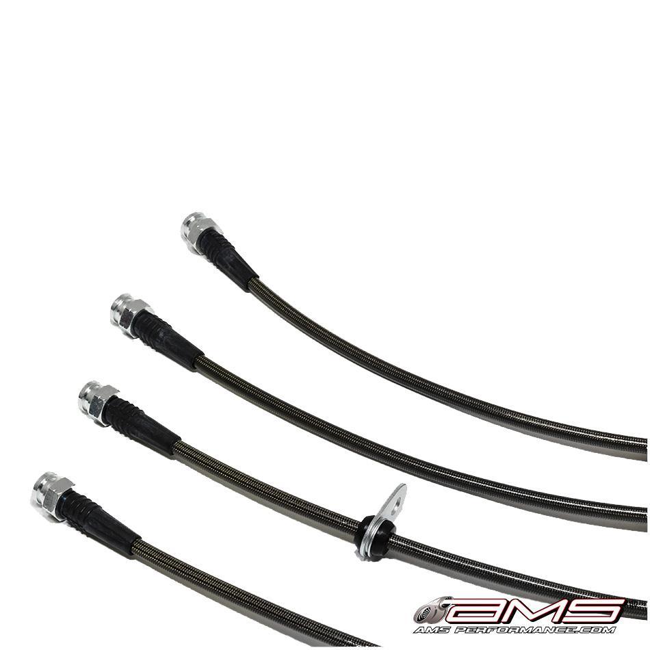 AMS Performance ステンレス製ブレーキラインキット | 2008-2015 三菱 エボリューションX (AMS.04.01.0004-1)