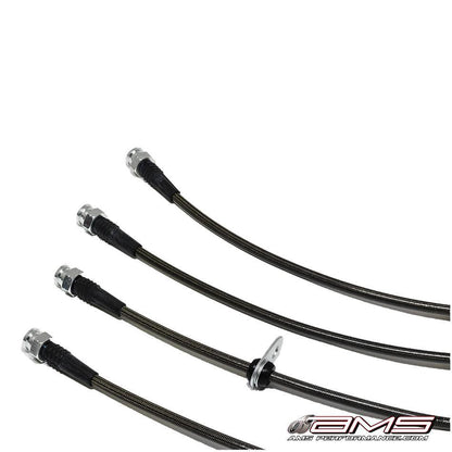 AMS Performance ステンレス製ブレーキラインキット | 2008-2015 三菱 エボリューションX (AMS.04.01.0004-1)