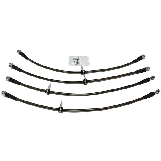 AMS Performance ステンレス製ブレーキラインキット | 2008-2015 三菱 エボリューションX (AMS.04.01.0004-1)