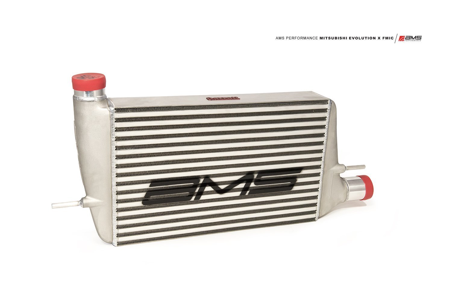 AMS Performance フロントマウントインタークーラー（ステンシル付き）｜2008-2015 三菱 エボリューション X (AMS.04.09.0001-1)