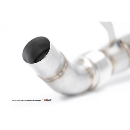 AMS Performance ダウンパイプ + ウルトラハイフロー GESI キャタリティックコンバーター | 2020-2026 Toyota Supra A90 3.0L (AMS.38.05.0001-2)
