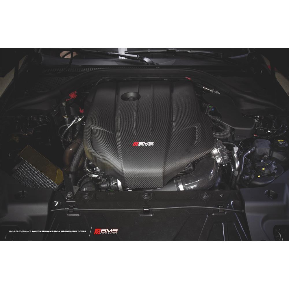 AMS Performance カーボンファイバー エンジンカバー | 2020-2021年式 Toyota GR Supra (AMS.38.06.0001-1)