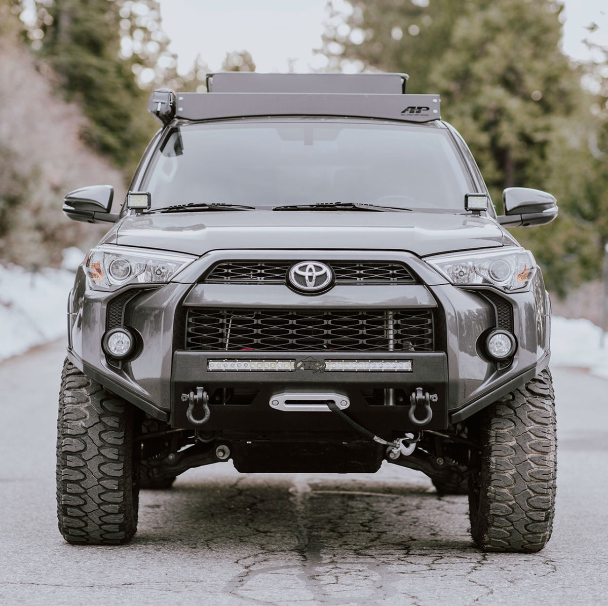 All-Pro Off-Road 2014年以降 4ランナー用 ロープロファイルフロントバンパー サイドサポート
