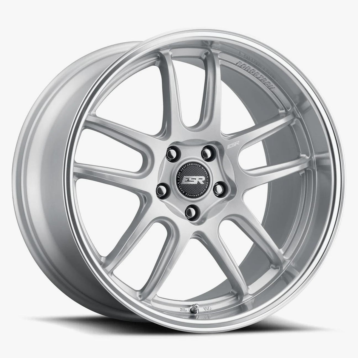 ESR APX8 ハイパーシルバー マシンドリップ ホイール(1本)| 18インチ