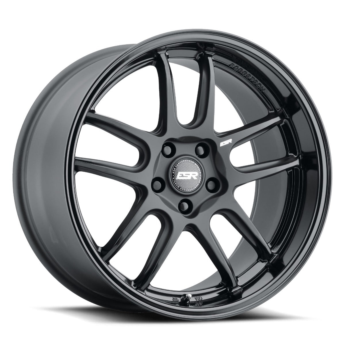 ESR APX8 マットブラック グロスブラックリップ ホイール(1本)| 18インチ