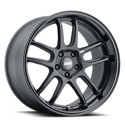 ESR APX8 マットブラック グロスブラックリップ ホイール(1本)| 18インチ