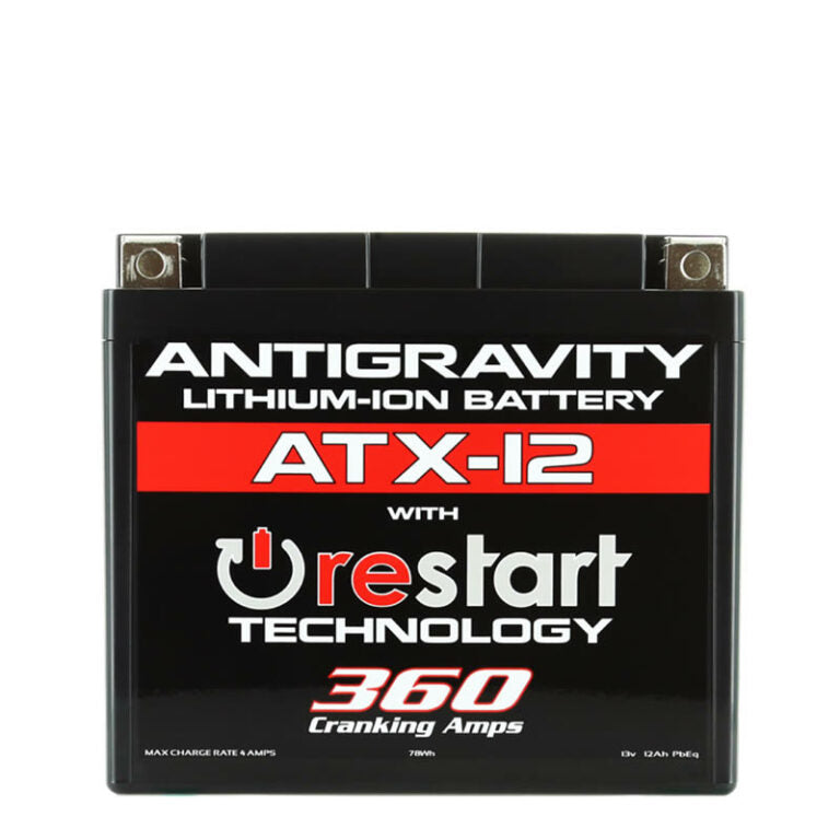 アンチグラビティ 2輪車/パワースポーツ用 YTX12互換 リチウムバッテリー リスタート機能付 (AG-ATX12-RS)