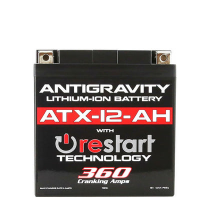 アンチグラビティ 2輪車/パワースポーツ用 YTX12B-BS互換 リチウムバッテリー リスタート機能付 (AG-ATX12-AH-RS)