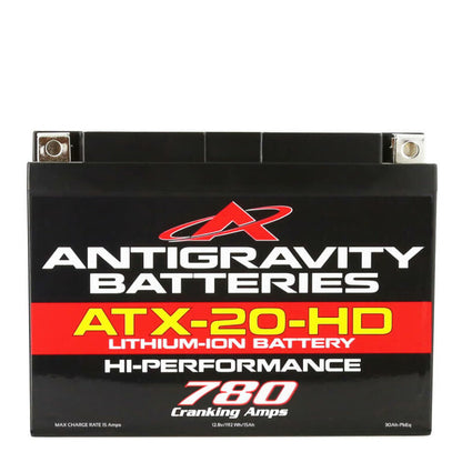 アンチグラビティ 2輪車/パワースポーツ用 YTX20互換 ハイパワーリチウムバッテリー (AG-ATX20-HD)