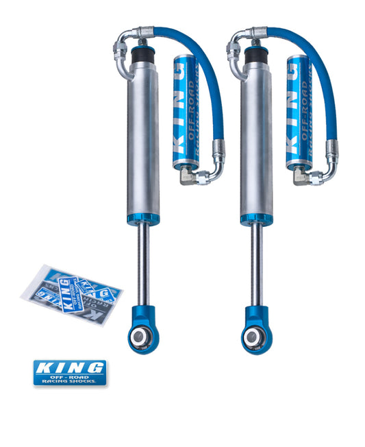 King Shocks 03-09 トヨタ ランドクルーザー 120 リア 2.5インチ（約63.5mm）直径リモートリザーバーショック（ペア）