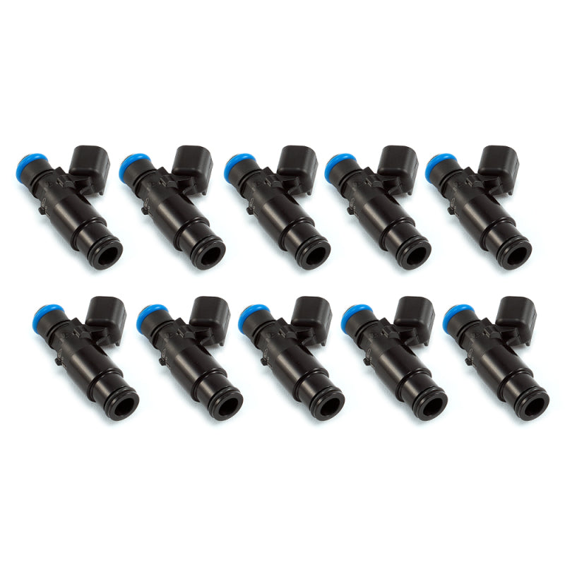 Injector Dynamics 2600-XDS インジェクター - 長さ48mm - 14mmトップ - 14mmボトムアダプター付き（10個セット）