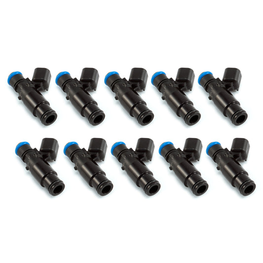 Injector Dynamics 2600-XDS インジェクター - 長さ48mm - 14mmトップ - 14mmボトムアダプター付き（10個セット）