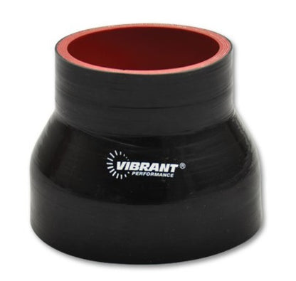 Vibrant 4層 シリコンレデューサー 3インチ(約76mm) x 3.75インチ(約95mm) 長さ3インチ(約76mm) (ブラック)