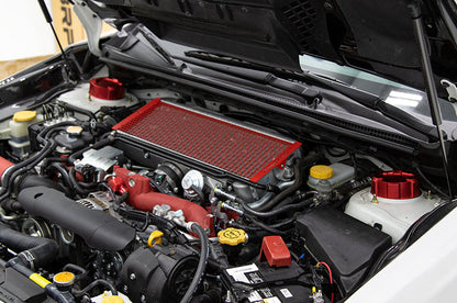 OLM アッパーサスペンションマウントカバー ブルー － 2015-2021 スバル WRX / STI 用