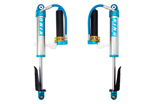 King Shocks 2018年式以降 Jeep Wrangler JL フロント 2.5インチ（約63.5mm）径 リモートリザーバーショック 6インチリフト用（ペア）