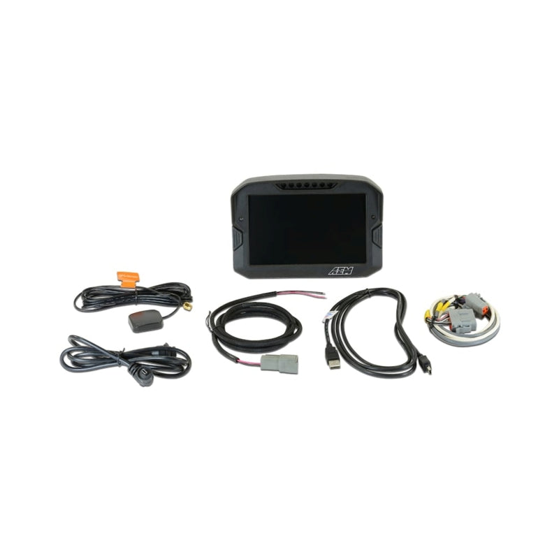 AEM CD-7 ロギング GPS対応 レースダッシュ カーボンファイバー デジタルディスプレイ（VDMなし・CAN入力専用）