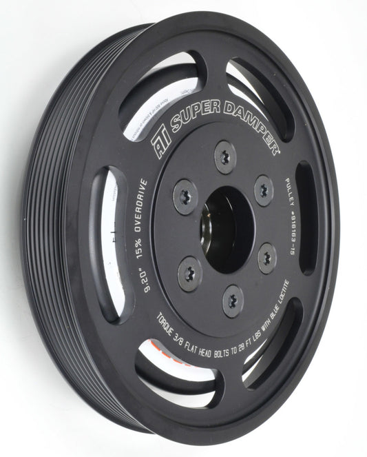 ATI ダンパー - 7.48インチ（約190mm） - アルミ軽量 - 6溝 - 2014年以降 コルベット LT1/LT4 - ドライサンプ - 6ボルト（SCプーリー除く）