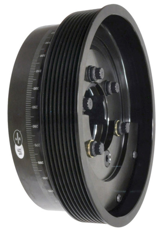 ATI ダンパー - 7.95インチ（約202mm） - スチール製 - 8溝 - フォード 6.7 - パワーストローク - 2011年以降 - 外部バランス - 3リング - ディーゼル