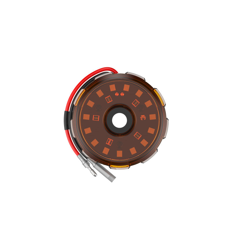 KC HiLiTES Cyclone V2 2.2インチ LEDアクセサリーライト 5W フラッドビーム（シングル）- アンバーレンズ