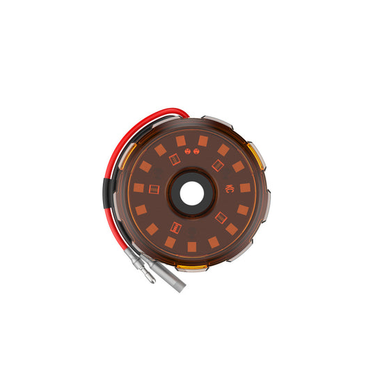 KC HiLiTES Cyclone V2 2.2インチ LEDアクセサリーライト 5W フラッドビーム（シングル）- アンバーレンズ