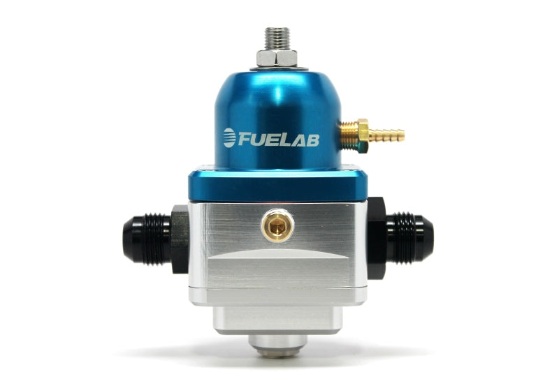 Fuelab 529 電子式 インジェクション用 アジャスタブル燃圧レギュレーター (1) -6AN イン (1) -6ANリターン - ブルー