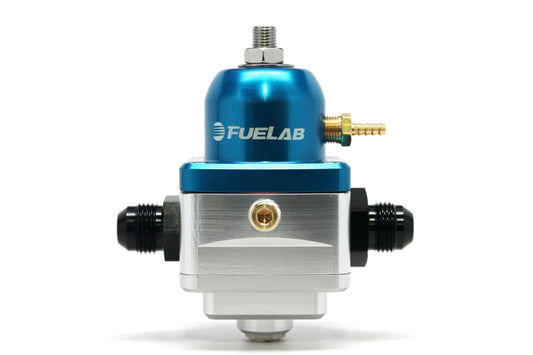 Fuelab 529 電子式 インジェクション用 アジャスタブル燃圧レギュレーター (1) -6AN イン (1) -6ANリターン - ブルー
