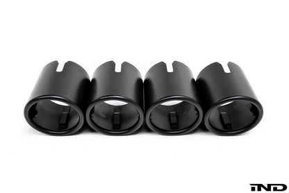 BMW f90 m5 matte black exhaust tips - iND Distribution