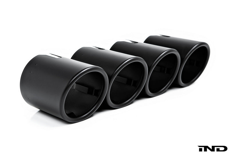 BMW f90 m5 matte black exhaust tips - iND Distribution