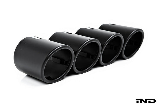 BMW f90 m5 matte black exhaust tips - iND Distribution