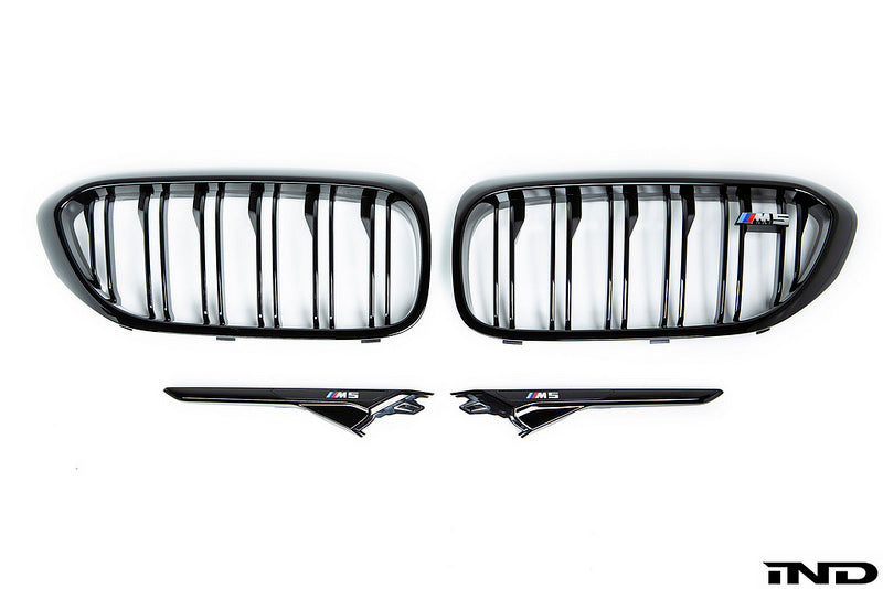BMW f90 m5 OEM shadowline front and side grille set - iND Distribution
