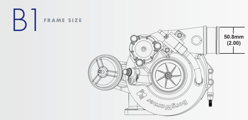 Borg Warner 6758 EFR ボールベアリング T25 ターボ (179388)