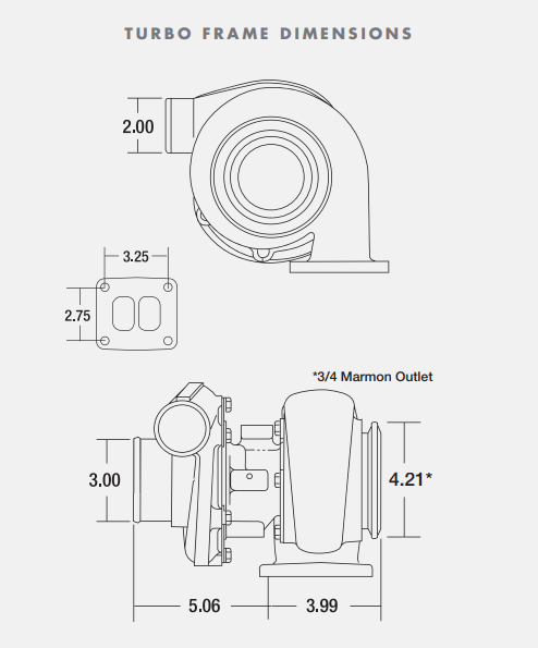 Borg Warner S251 T3/T4 エアワークス ターボ (177257)