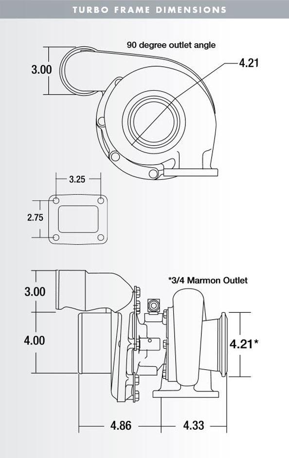 Borg Warner S363 T4 エアワークス ターボ (177283)