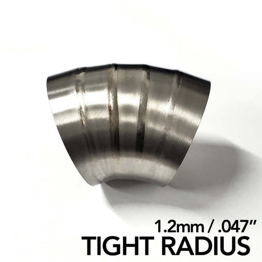 Ticon チタン パイカット 外径3インチ(約76mm) 45度 1.14D(タイトR) 肉厚1.2mm(0.047インチ) 溶接済み 5個入り