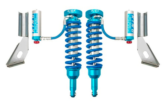 King Shocks 2010年以降 トヨタ FJ フロント 2.5インチ（約63.5mm）直径 コイルオーバー リモートリザーバー ショック アジャスター付き（ペア）