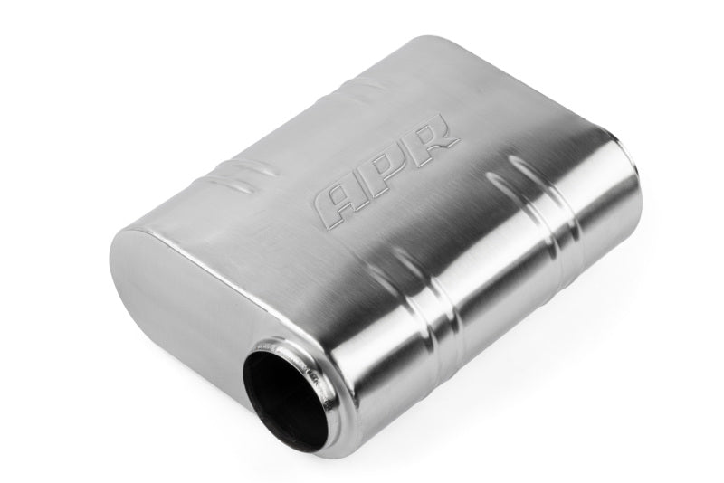 APR プレミアム ヘルムホルツ マフラータイコ - 76mm（3インチ）オフセット - ラウンドスクエアボディ 311mm x 240mm x 110mm