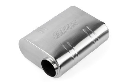 APR プレミアム ヘルムホルツ マフラータイコ - 76mm（3インチ）オフセット - ラウンドスクエアボディ 311mm x 240mm x 110mm