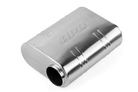APR プレミアム ヘルムホルツ マフラータイコ - 76mm（3インチ）オフセット - ラウンドスクエアボディ 311mm x 240mm x 110mm