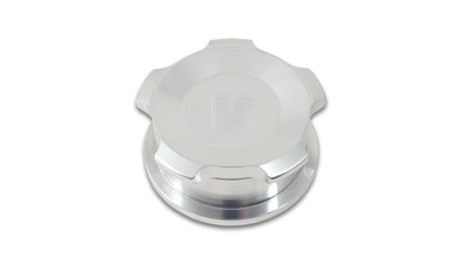 Vibrant アルミ 溶接バング 外径1.5インチ(約38mm) ポリッシュ アルミネジキャップ付き