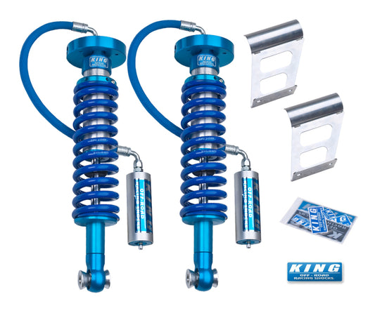 King Shocks 09-13 Ford F150 2WD/4WD フロント 2.5インチ（約63.5mm）径 リモートリザーバー コイルオーバー（ペア）